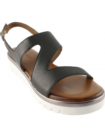 sandales-noires-femme-plates-cuir-Jacinthe