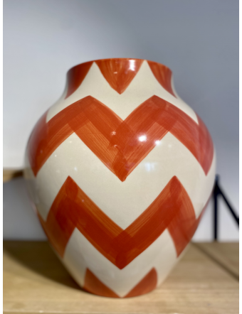 Vase Inca H31 Orange