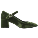 Chaussures-velours-vert-Ludivine